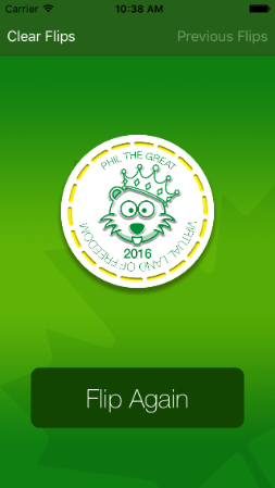 See the result of the flip